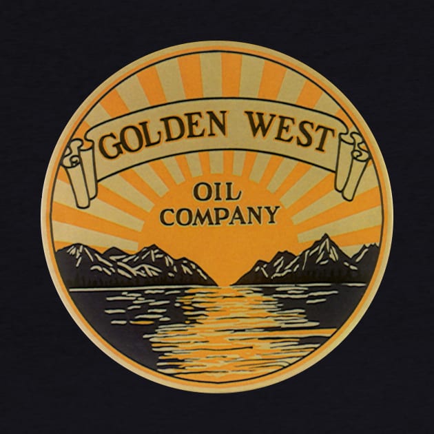 Vintage Golden West Oil Company Label by MasterpieceCafe